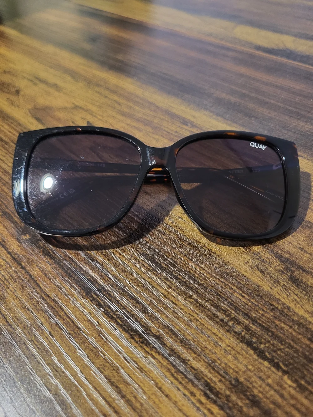 Quay Australia Women's Black Cat-Eye Sunglasses
